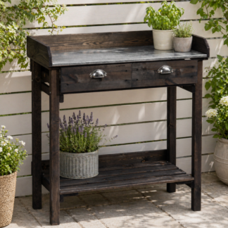 Istutuslaud sahtlitega, must