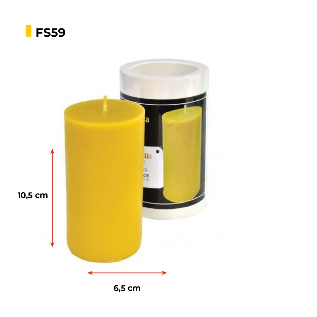 Lyson silikoonvorm - sile silinder, 6,5 × 10,5 cm