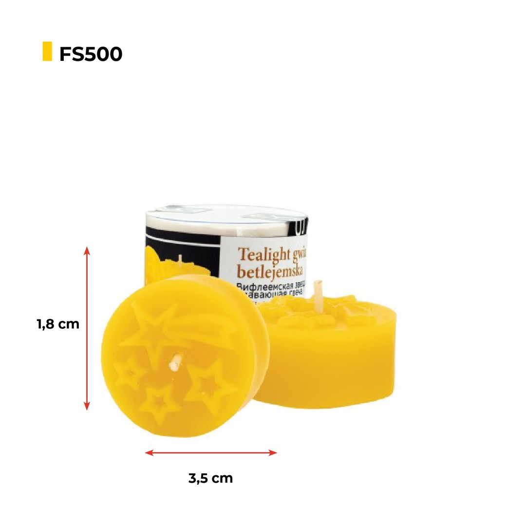 Lyson silikoonvorm - teeküünal Petlemma täht, Ø 3,5 cm