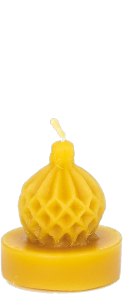 Lyson silikoonvorm - teeküünal jõulukuul, 3,5 × 4,5 cm
